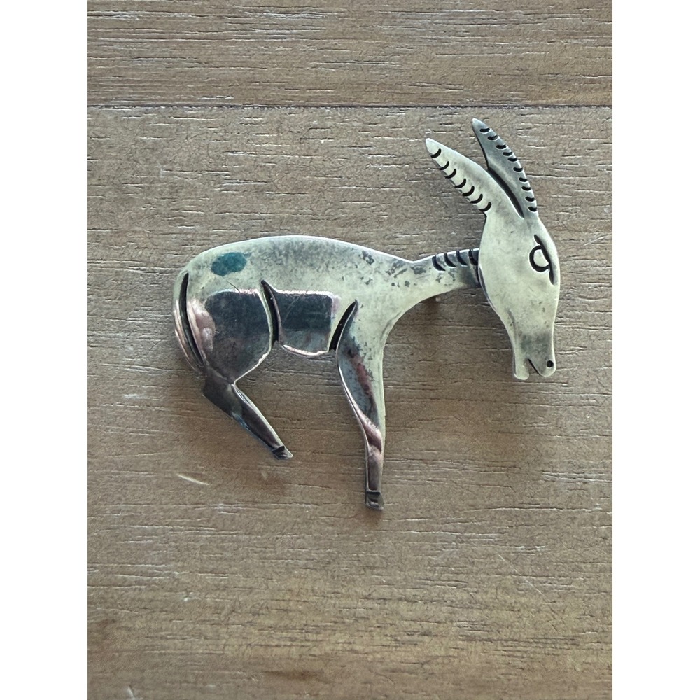 Taxco JB 925 Sterling Silver Mexico Donkey Pin Articulated Head